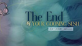 end your gooning now with english femdom jerk off commands
