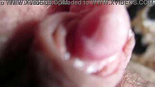 She swells with ecstasy in BIG CLIT ORGASM closeup
