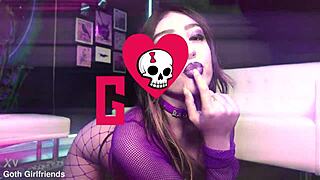 Violet Gems' Hairy Pussy Takes Rough Doggystyle Pounding