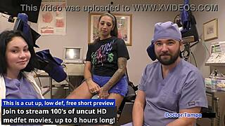 Dr. Tampa Pounds Student Intern Stefania Mafra's Tanned Ass In Hospital Latex!