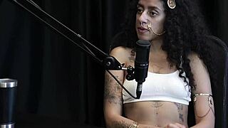 bibi hourani's sheer red tease turns into paid pussy pounding and nude pics for horny fans