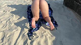 Prostitute Hired for Beach Blowjob Hidden Outdoor Voyeur Action!