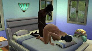 arab milf sneaks young lover inside for cheating sex session