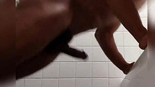 bbc monster cock powers through intense rock hard workout pushups