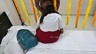 Schoolgirl's Heart Races During Uncle's First Night Pussy Pounding