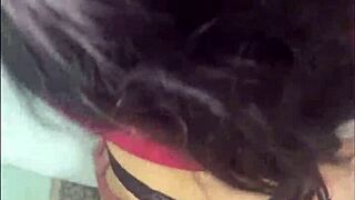 Hot young mexican slut humiliated in homemade double penetration cuckold threesome