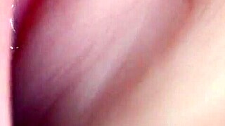 Fuck doll's shaved pussy and tight asshole get lubed up close for double toy penetration handjob fetish.