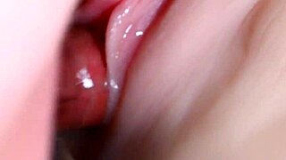 Fuck doll's shaved pussy and tight asshole get lubed up close for double toy penetration handjob fetish.