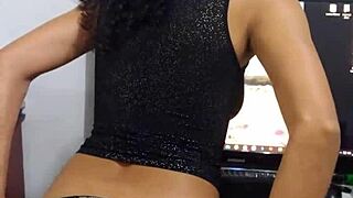 jades beautiful latina ass flashes in fishnets housewife tease