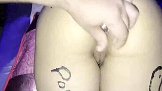 damn check out me and my girlfriend's homemade college ass spreading buttplug play husband films