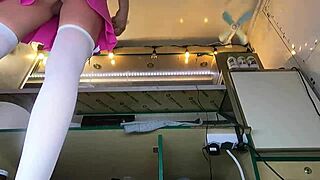 my boss said no panties for extra cash so here i go bare pussy working