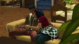 black guy bends latina over fucks her pussy doggystyle on date night