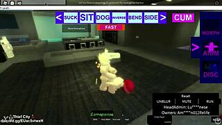 sloppy roblox slut bitch throatfucked then anal wrecked hard 🎮🍑💦