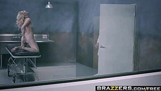 ashley fires craves charles dera's cock wildly in brazzers doctor office stockings adventure part 2