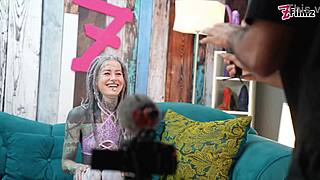 Interview got wild fast with ballsucking, pussy licking and that creampie finish!