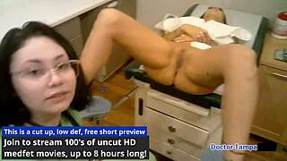 Dr. Tampa Pounds Student Intern Stefania Mafra's Tanned Ass In Hospital Latex!