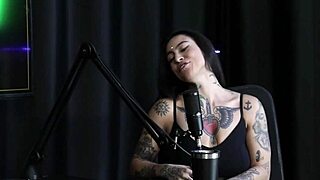 Lexi Mallet sheer red lingerie teases clients with positions