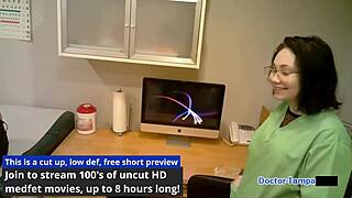 Dr. Tampa Pounds Student Intern Stefania Mafra's Tanned Ass In Hospital Latex!