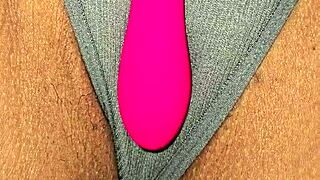 Gray Panties Latina Milf Reveals Sexy Tight Pussy Lips Dripping Wet