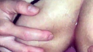 Hot young mexican slut humiliated in homemade double penetration cuckold threesome