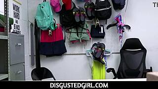 mall cop punishes shoplifter teen with office sex