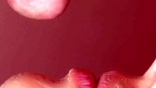 imagine your japanese stepdaughter slurping daddy's cock up close before facial