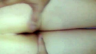 white girl spreads ass cheeks for deep raw massage session outdoors
