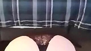 hot milf ends yoga session with intense ass shaking masturbation orgasm