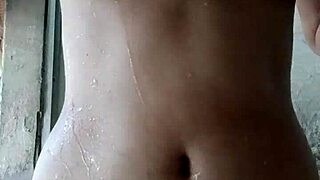 spy cam catches this innocent curvy latina stripping and bathing so teasingly slow