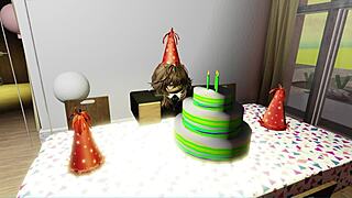 hey this birthday was wild with that monster cock gift fucking my big tits