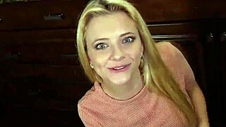 Horny Step Dad Pounds Tiny Blonde Teen Riley Star Pussy POV Taboo
