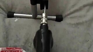 OMG First-Time Locktober Submissive Slut Rides Fucking Machine! Who's Joining?
