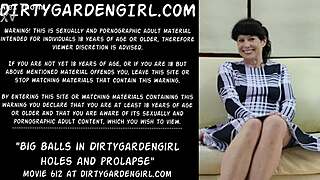 you see these big balls wrecking dirtygardengirl's holes till prolapse?