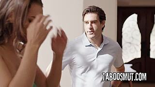 What if cheating wife Bella Rolland bends for AC repairman's deepthroat doggystyle?