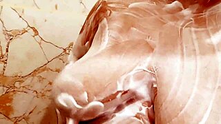 desi bhabhi sensually soaps her juicy boobs in hot shower bliss