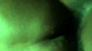 Sweet ebony mounts thick cock for wild Christmas ride fun
