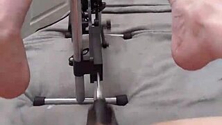 OMG First-Time Locktober Submissive Slut Rides Fucking Machine! Who's Joining?