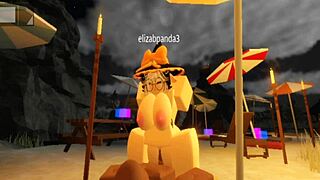 Robloxian witch elainaf bends for rough black cock pounding action