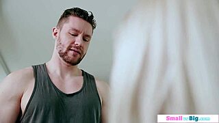 big guy hammers petite teen neighbor's throat pussy doggy deepthroat