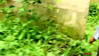 whoa my ebony babe's fat wet pussy takes missionary pounding outdoors!
