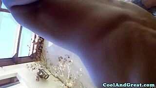 Petite blonde babe bent over doggystyle in lingerie gets fucked hard full storyline movie