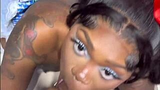 Big Black Curved Cock Leads To Pregnant Ebony Wet Pussy Bliss