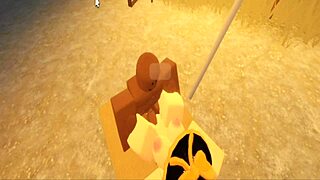 Robloxian witch elainaf bends for rough black cock pounding action