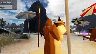 Robloxian witch elainaf bends for rough black cock pounding action