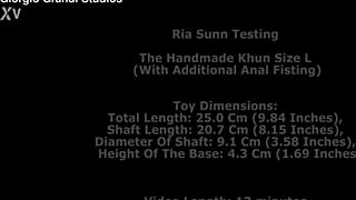 Ria Sunn Gapes Huge with Handmade Toy and Brutal Anal Fisting