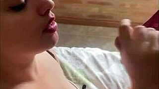 Chubby Latina Babyluna939 Tries New Lingerie with Deepthroat Blowjob