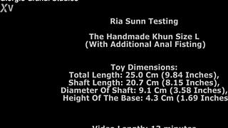 Ria Sunn Gapes Huge with Handmade Toy and Brutal Anal Fisting