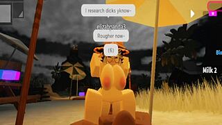 Robloxian witch elainaf bends for rough black cock pounding action