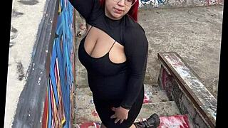 Colombian Teen Flaunts Huge Natural Tits And Big Curvy Ass