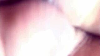 Dripping Messy Cream Fills Tight Pussy Close Up